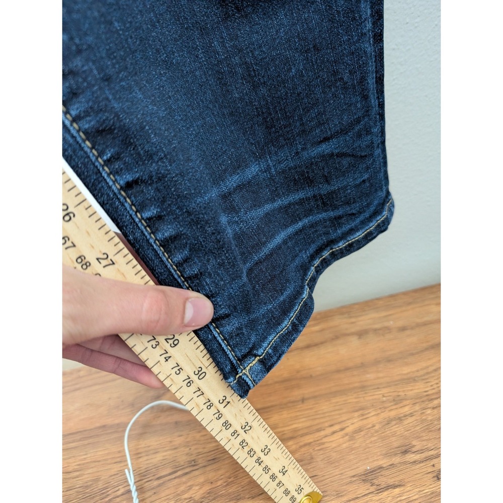 American Eagle Original Straight 36/32 Fit Jeans Mens Dark Wash Indigo Denim - Picture 6 of 12